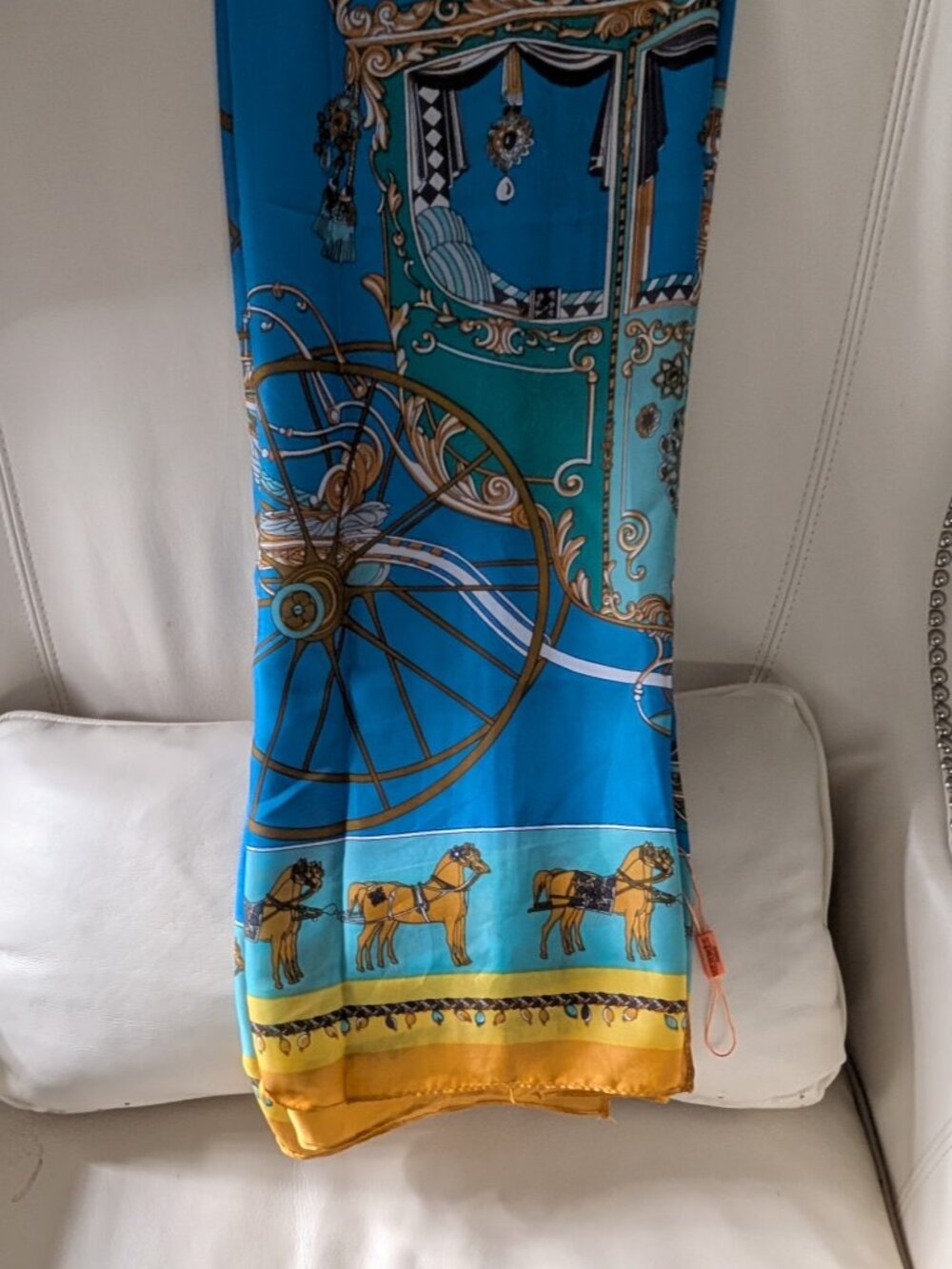New Hermes Silk Scarf - Picture 3 of 5